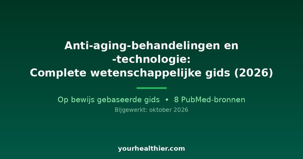 Anti-aging-behandelingen en -technologie: Complete wetenschappelijke gids (2026)