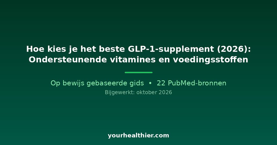 Hoe kies je het beste GLP-1-supplement (2026): Ondersteunende vitamines en voedingsstoffen