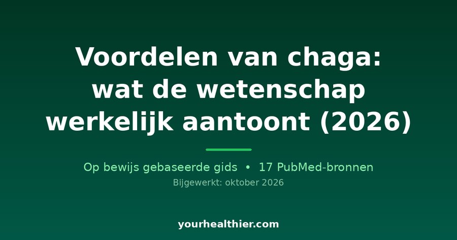 Voordelen van chaga: wat de wetenschap werkelijk aantoont (2026)