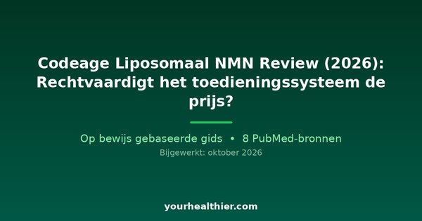 Codeage Liposomaal NMN Review (2026): Rechtvaardigt het toedieningssysteem de prijs?