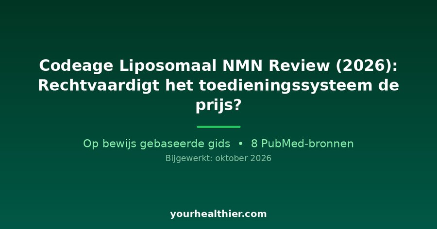 Codeage Liposomaal NMN Review (2026): Rechtvaardigt het toedieningssysteem de prijs?