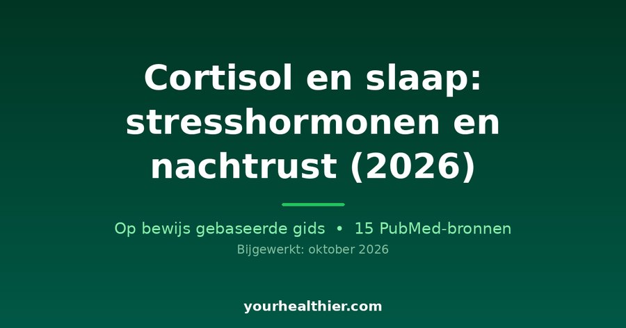 Cortisol en slaap: stresshormonen en nachtrust (2026)