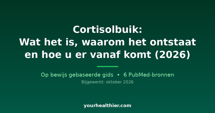 Cortisolbuik: Wat het is, waarom het ontstaat en hoe u er vanaf komt (2026)