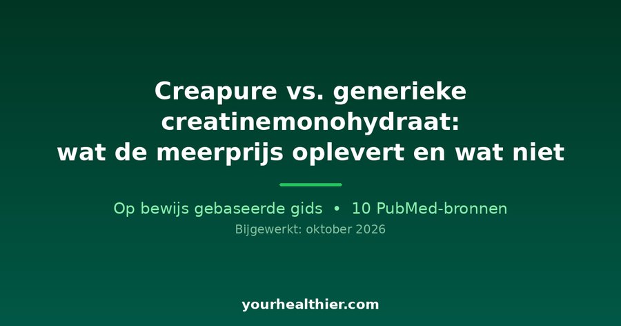Creapure vs. generieke creatinemonohydraat: wat de meerprijs oplevert en wat niet