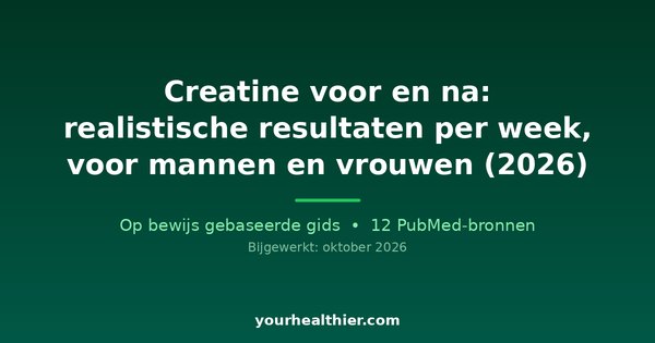 Creatine voor en na: realistische resultaten per week, voor mannen en vrouwen (2026)