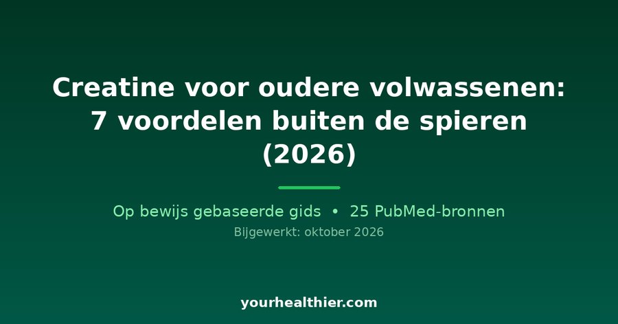 Creatine voor oudere volwassenen: 7 voordelen buiten de spieren (2026)