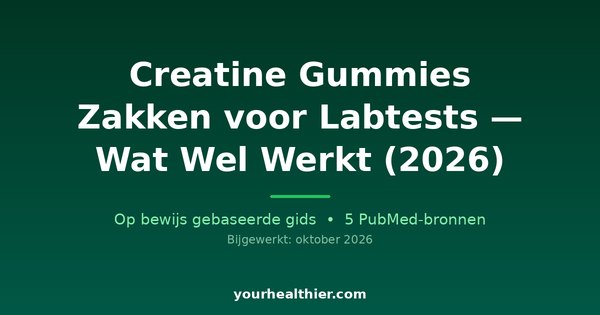Creatine Gummies Zakken voor Labtests — Wat Wel Werkt (2026)