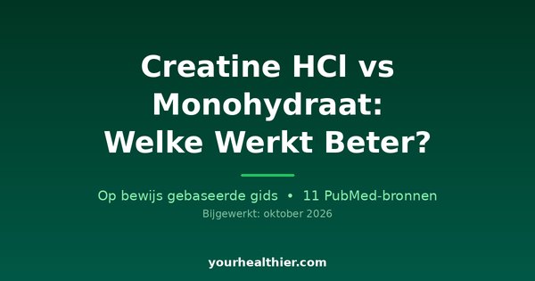 Creatine HCl vs Monohydraat: Welke Werkt Beter?