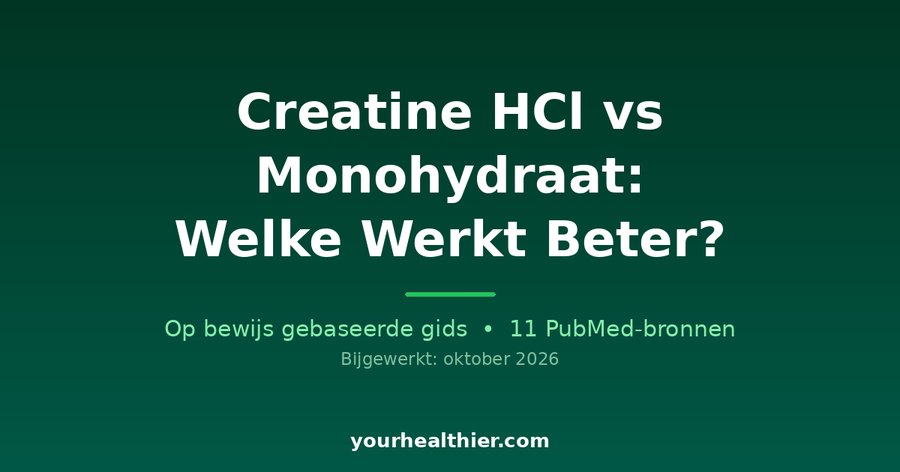 Creatine HCl vs Monohydraat: Welke Werkt Beter?