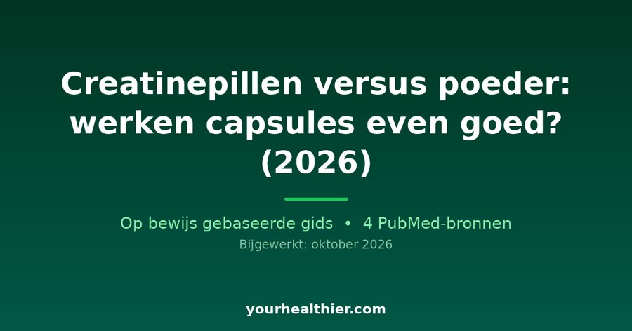 Creatinepillen versus poeder: werken capsules even goed? (2026)