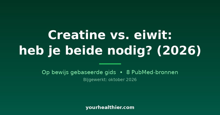 Creatine vs. eiwit: heb je beide nodig? (2026)