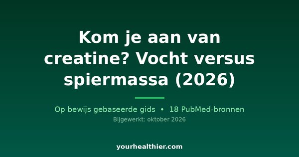 Kom je aan van creatine? Vocht versus spiermassa (2026)