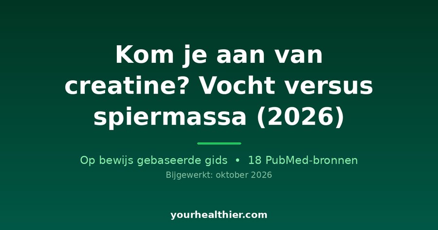 Kom je aan van creatine? Vocht versus spiermassa (2026)