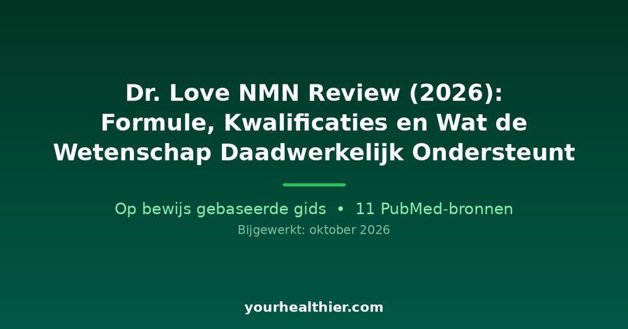 Dr. Love NMN Review (2026): Formule, Kwalificaties en Wat de Wetenschap Daadwerkelijk Ondersteunt