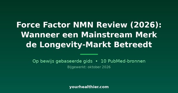 Force Factor NMN Review (2026): Wanneer een Mainstream Merk de Longevity-Markt Betreedt