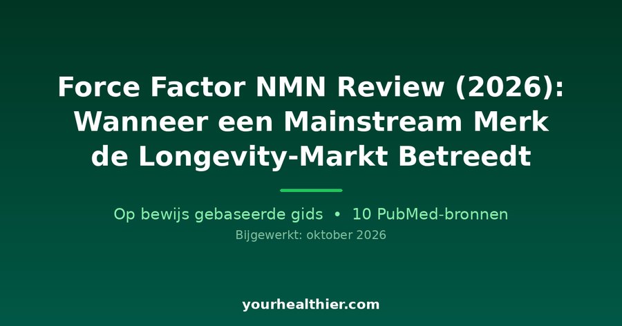 Force Factor NMN Review (2026): Wanneer een Mainstream Merk de Longevity-Markt Betreedt