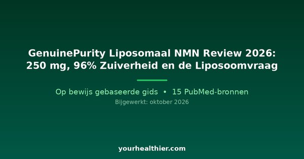 GenuinePurity Liposomaal NMN Review 2026: 250 mg, 96% Zuiverheid en de Liposoomvraag