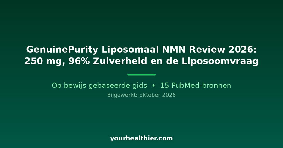 GenuinePurity Liposomaal NMN Review 2026: 250 mg, 96% Zuiverheid en de Liposoomvraag