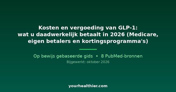 Kosten en vergoeding van GLP-1: wat u daadwerkelijk betaalt in 2026 (Medicare, eigen betalers en kortingsprogramma’s)
