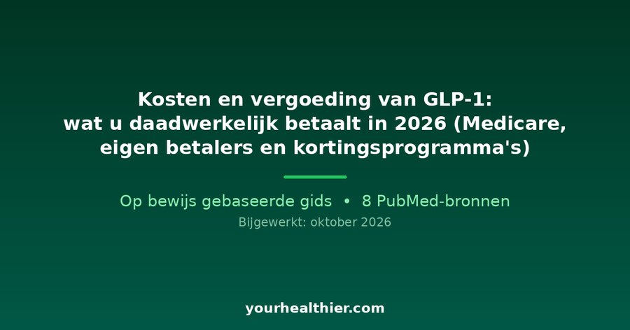Kosten en vergoeding van GLP-1: wat u daadwerkelijk betaalt in 2026 (Medicare, eigen betalers en kortingsprogramma’s)