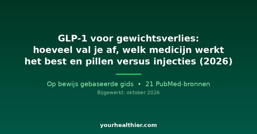 GLP-1 voor gewichtsverlies: hoeveel val je af, welk medicijn werkt het best en pillen versus injecties (2026)