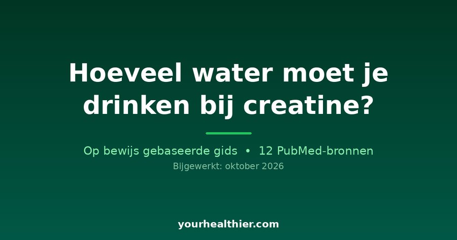 Hoeveel water moet je drinken bij creatine?