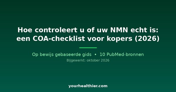Hoe controleert u of uw NMN echt is: een COA-checklist voor kopers (2026)