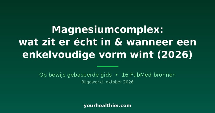 Magnesiumcomplex: wat zit er écht in & wanneer een enkelvoudige vorm wint (2026)