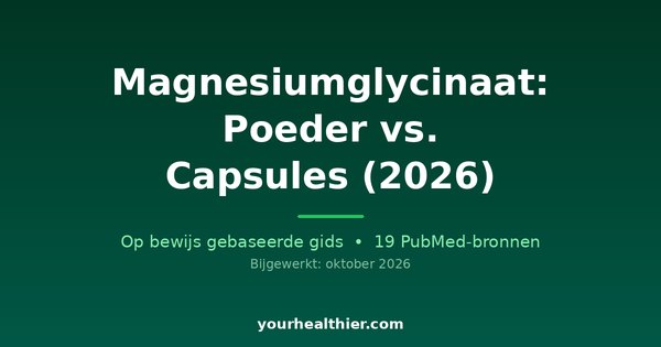 Magnesiumglycinaat: Poeder vs. Capsules (2026)
