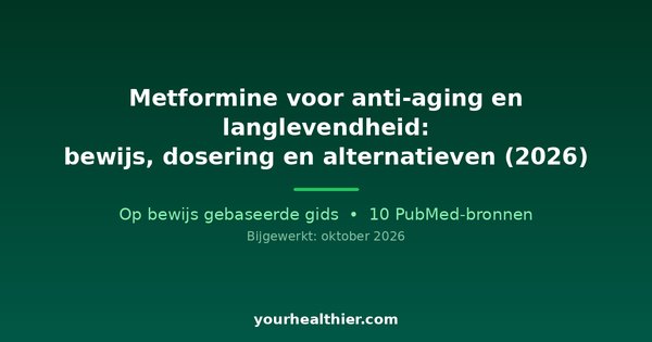 Metformine voor anti-aging en langlevendheid: bewijs, dosering en alternatieven (2026)