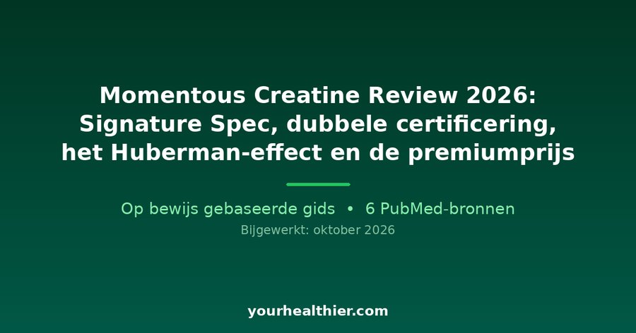 Momentous Creatine Review 2026: Signature Spec, dubbele certificering, het Huberman-effect en de premiumprijs