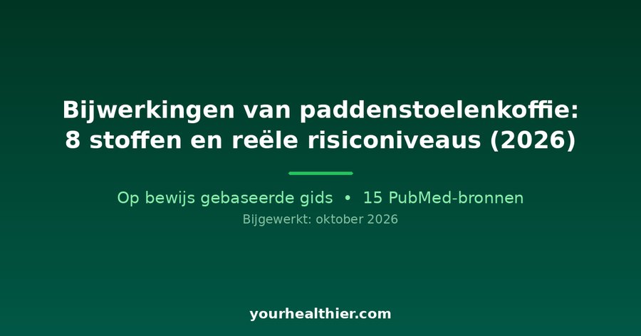 Bijwerkingen van paddenstoelenkoffie: 8 stoffen en reële risiconiveaus (2026)