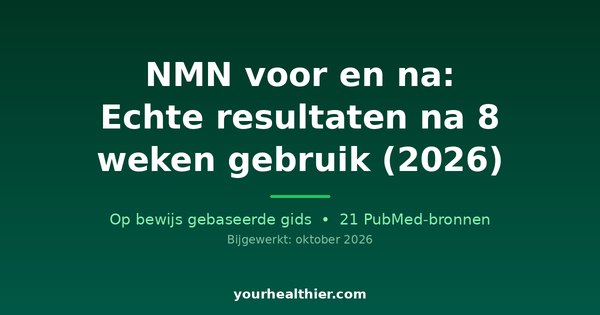 NMN voor en na: Echte resultaten na 8 weken gebruik (2026)