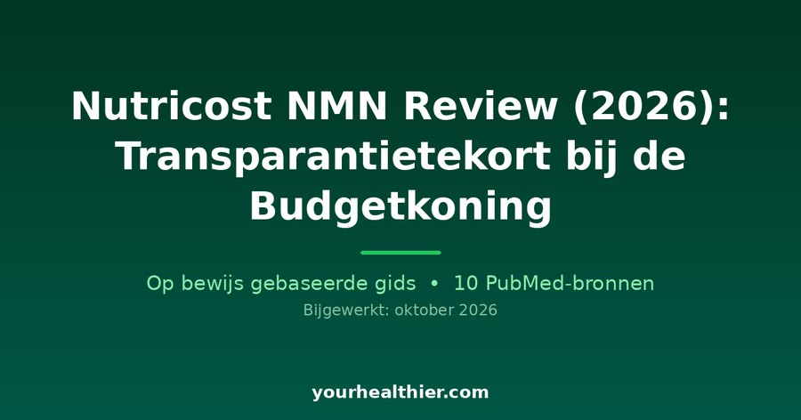 Nutricost NMN Review (2026): Transparantietekort bij de Budgetkoning