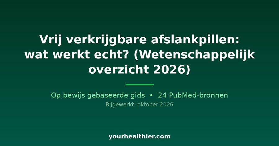Vrij verkrijgbare afslankpillen: wat werkt echt? (Wetenschappelijk overzicht 2026)