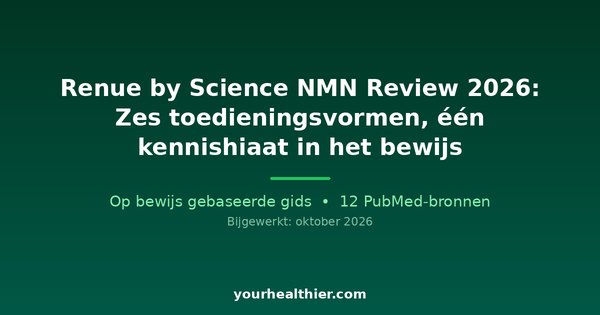 Renue by Science NMN Review 2026: Zes toedieningsvormen, één kennishiaat in het bewijs