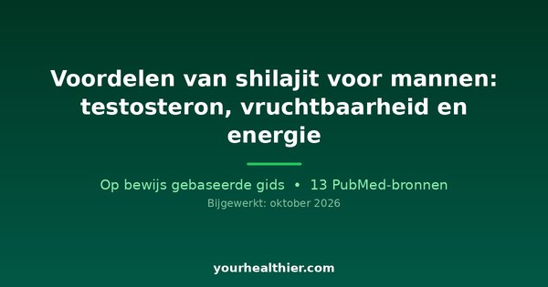 Voordelen van shilajit voor mannen: testosteron, vruchtbaarheid en energie
