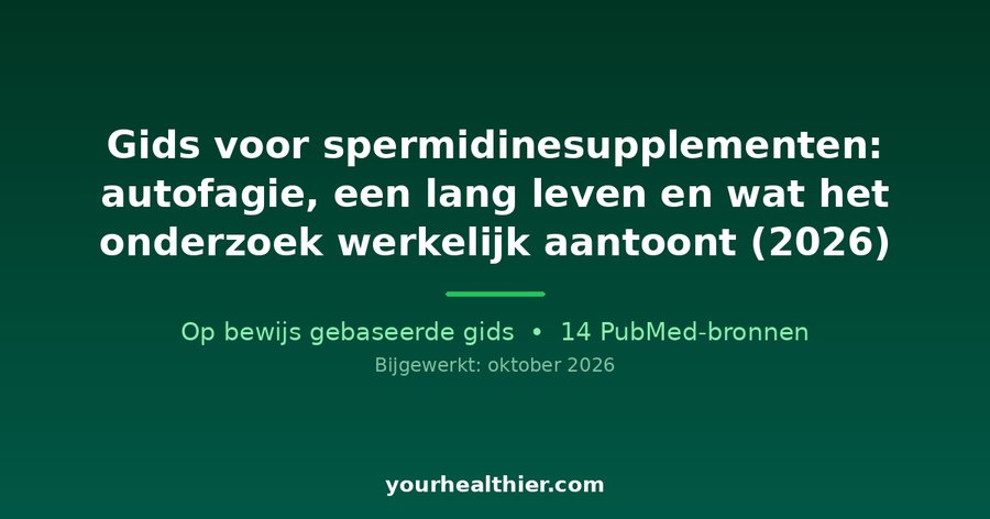Gids voor spermidinesupplementen: autofagie, een lang leven en wat het onderzoek werkelijk aantoont (2026)
