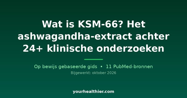 Wat is KSM-66? Het ashwagandha-extract achter 24+ klinische onderzoeken
